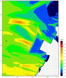 Calculation of wave distribution in the harbour