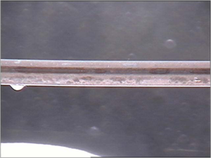 Monitoring screen for pilot trolley wire