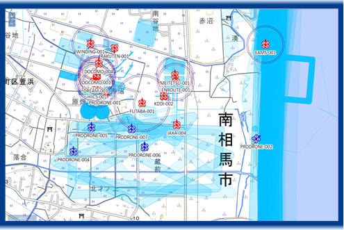 図4 飛行状況管理画面