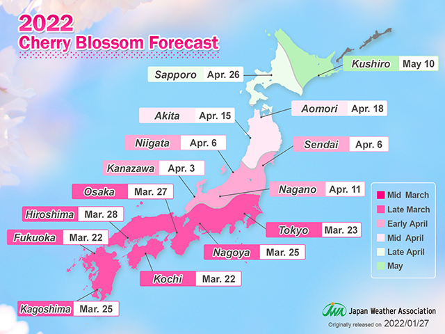 Blossom Forecast Map