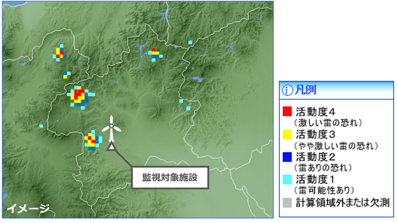 雷ナウキャストの提供イメージ