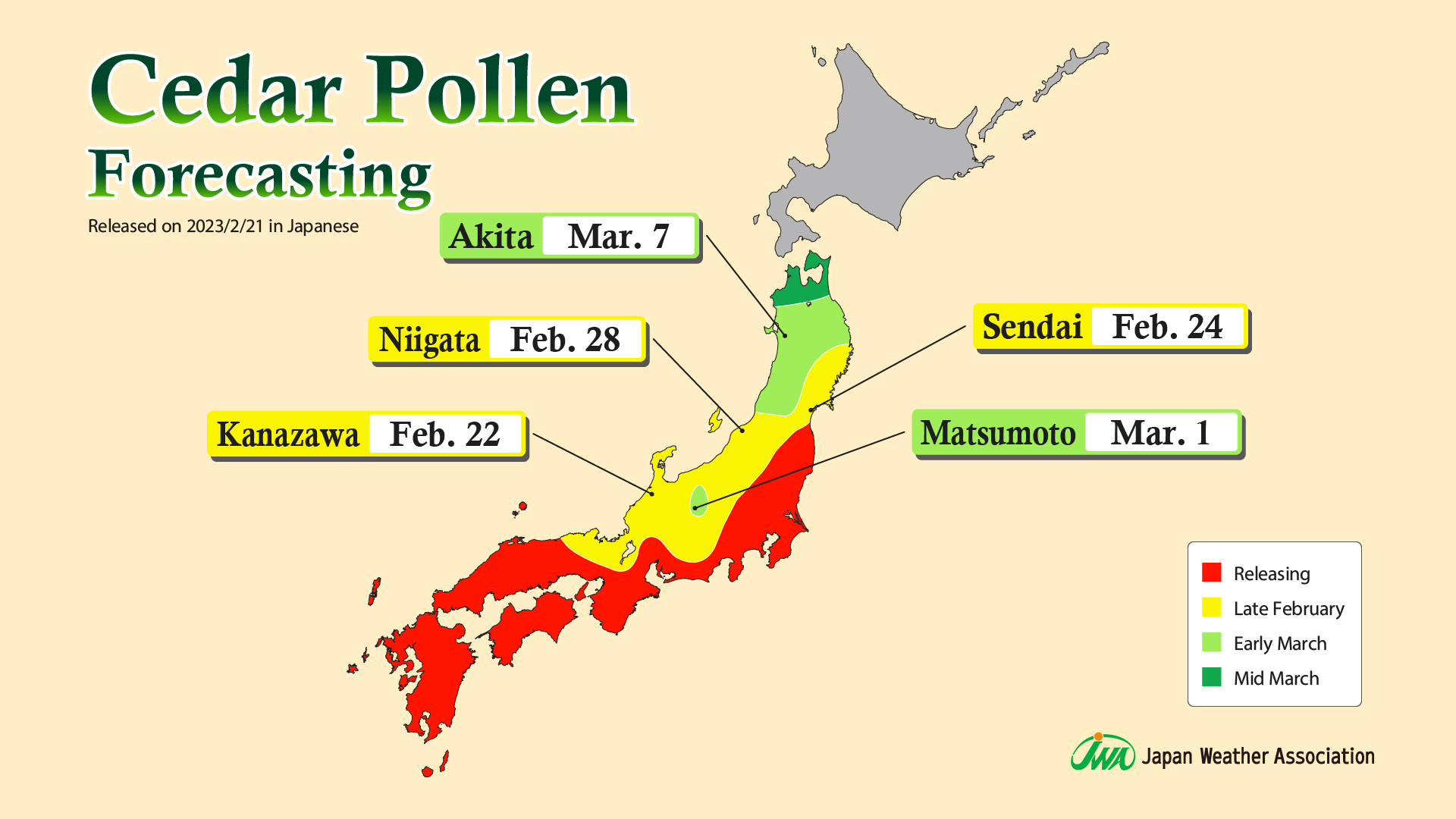 Cedar Pollen Forecast 2023 (Part 1) Pollen Dispersal to Start in