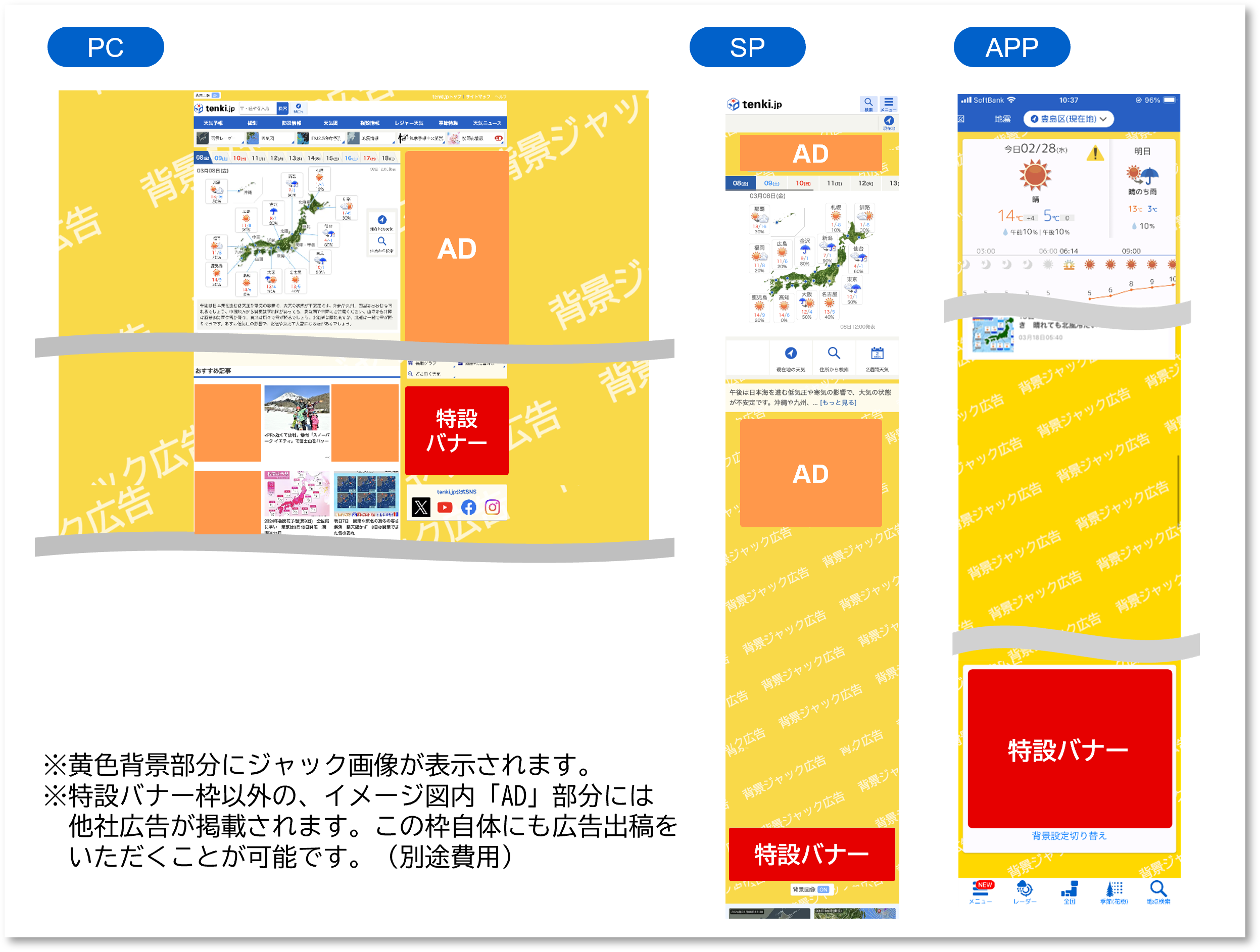 tenki Ads TOPジャック