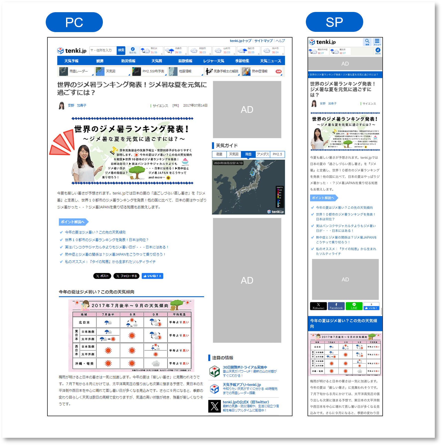 tenki Ads タイアップ