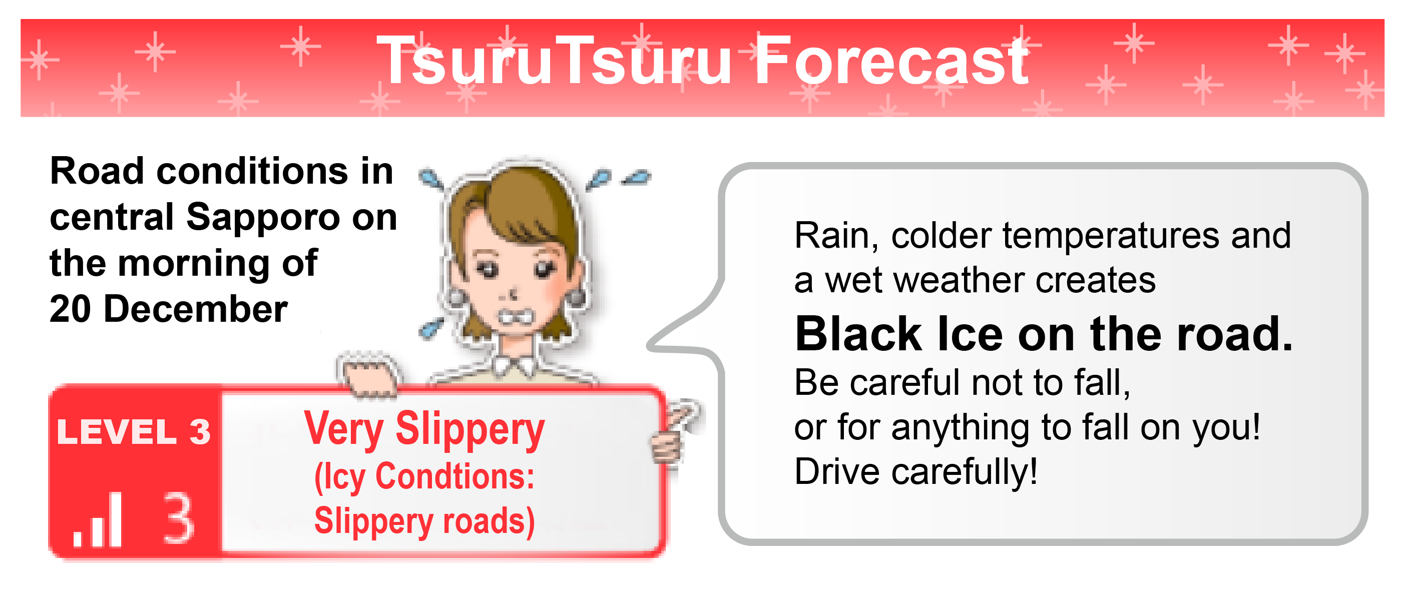 Image of the alert level display for Tsurutsuru Forecast