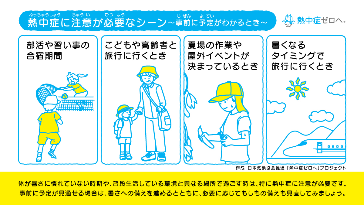 注意が必要なシーン