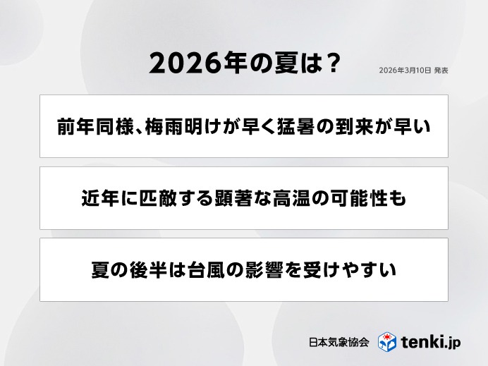 2026年の夏は？