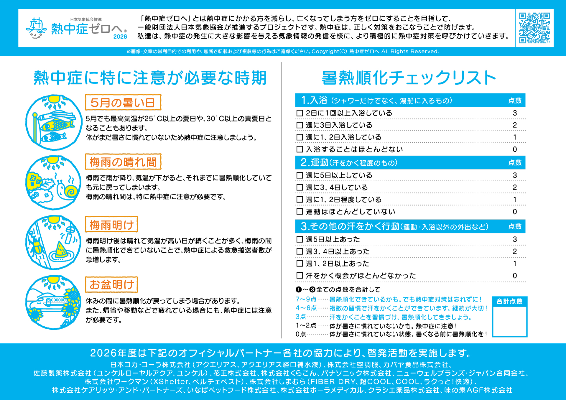 暑熱順化ポイントマニュアル