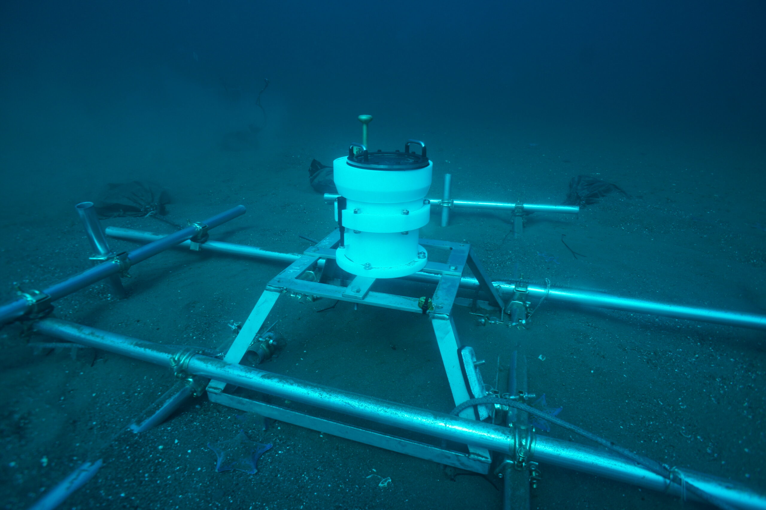 海象調査の観測機器(例) 波浪計